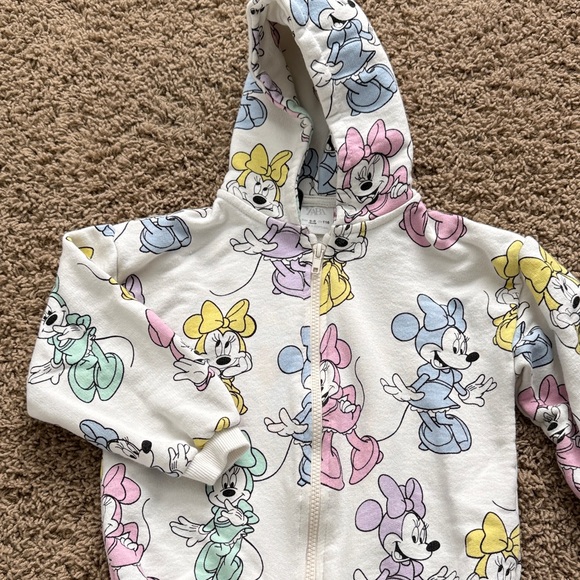 Zara - Disney Kids Hoodie - White with Pastel Characters - Picture 3 of 4